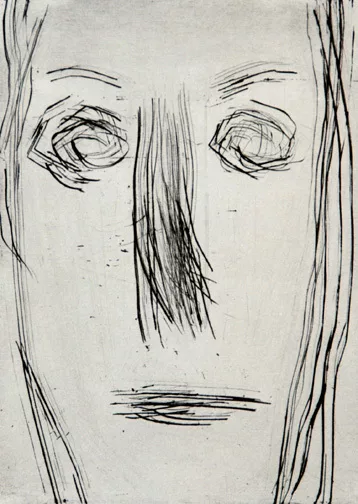 Miriam Cahn — Mappe. soldaten, frauen + tiere, 1995