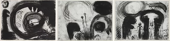 Miriam Cahn — Frau mit drei Körpern (3-teilig)
