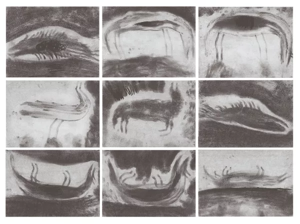 Miriam Cahn — Tiere sterben, 1989