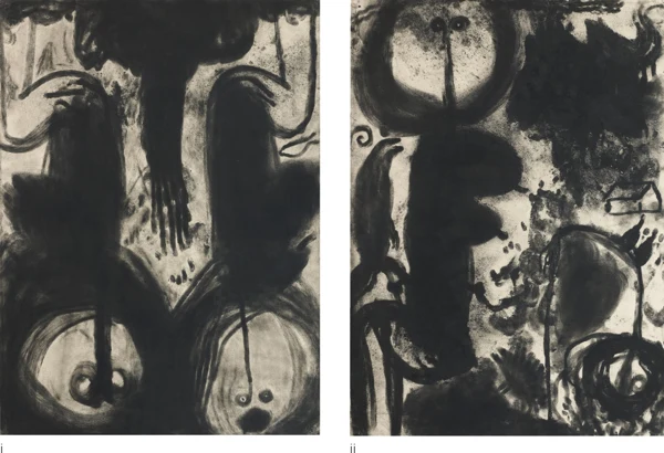 Miriam Cahn — Untitled, (diptych)