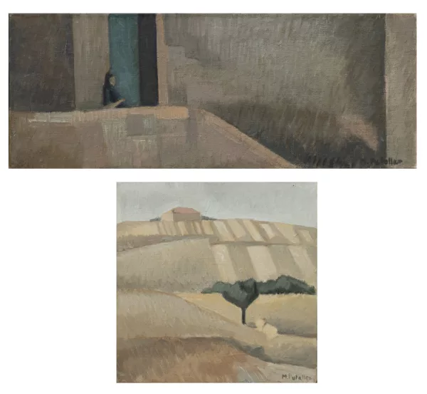 Mizette Putallaz — Mizette PUTALLAZ (1932), Ensemble de deux huiles
