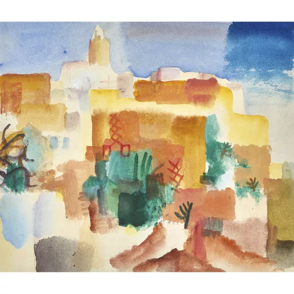 Moilliet, Louis René — "Casbah des Oudaia à Rabat".