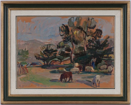Troupeau de moutons à Valère