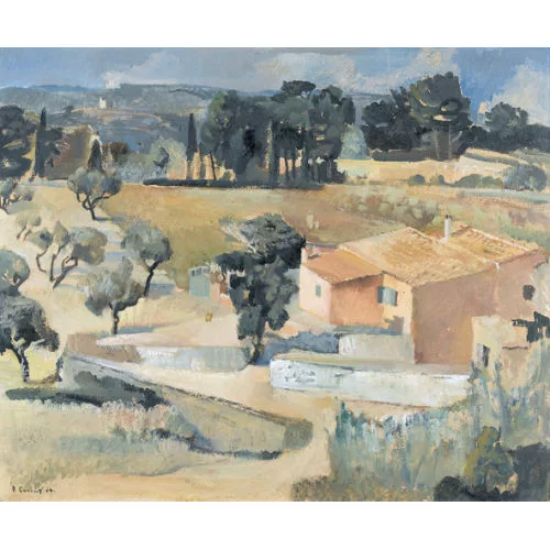 Nanette Genoud — Provenzalische Landschaft mit Mas.