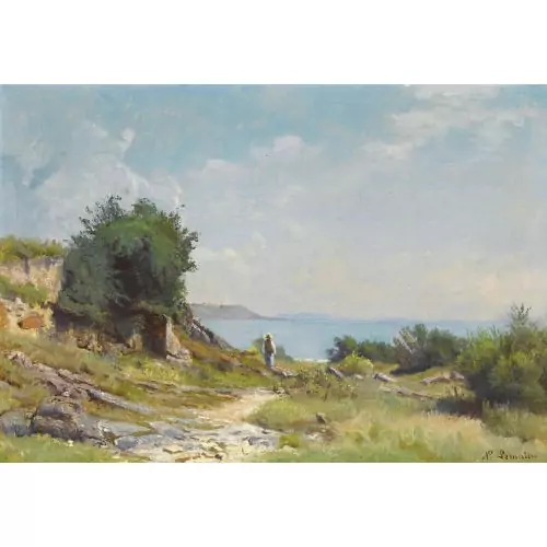 Sommerliche Landschaft am Meer