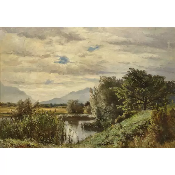 Uferlandschaft bei Villeneuve