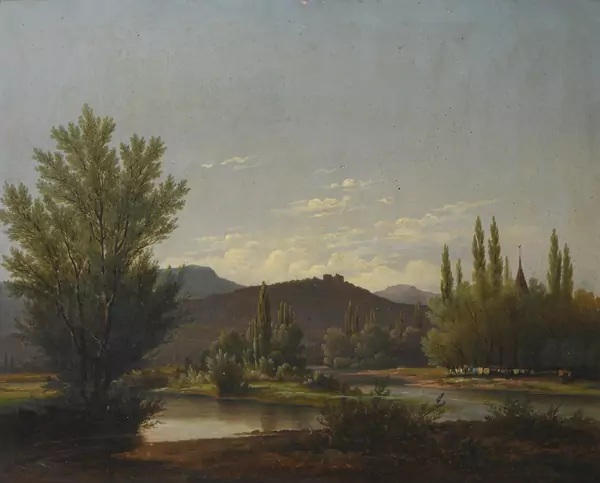 Nicolas PREVOST (1817-1864), deux paysages fluviaux — DognyAuction