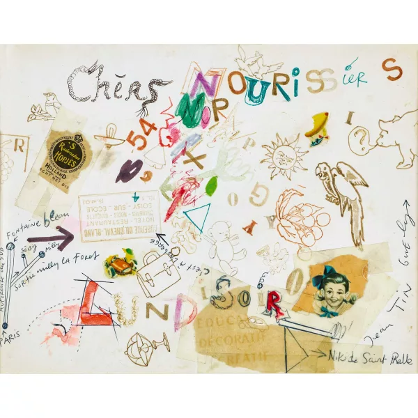 SAINT-PHALLE, NIKI DE & TINGUELY, JEAN — "Cher Nourissiers".