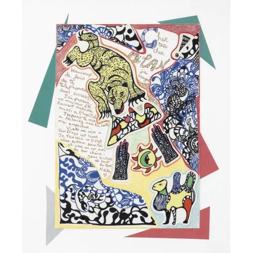 Niki de Saint Phalle — "Cher très cher Milan...".