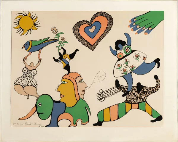 Niki de Saint Phalle — "je t'aime" (1971),