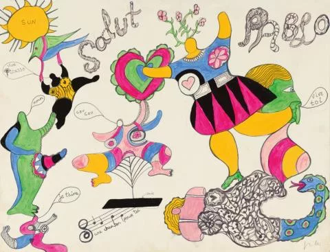 Niki de Saint Phalle — Salut Pablo (Aus: Hommage a Picasso)