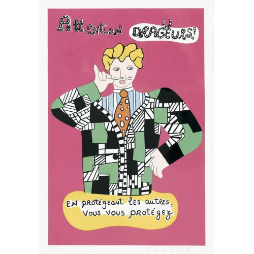 Niki de Saint Phalle — Attention drageurs.