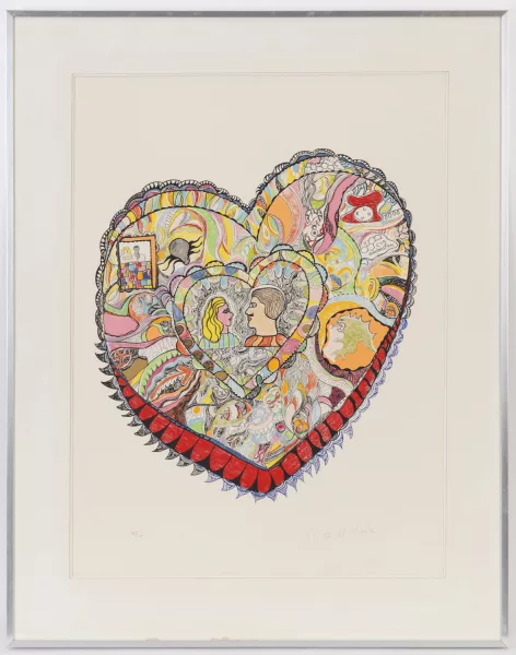 Niki de Saint Phalle — Composition en coeur
