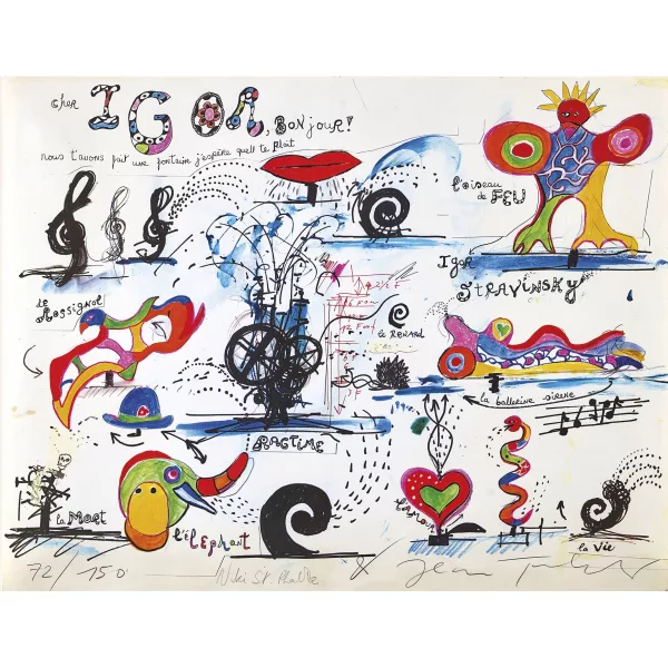 SAINT PHALLE, NIKI DE & TINGUELY, JEAN — Les fontaines.