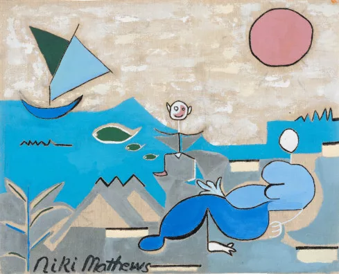 Niki de Saint Phalle — Jeu au bord de la mer, ca. 1952-54