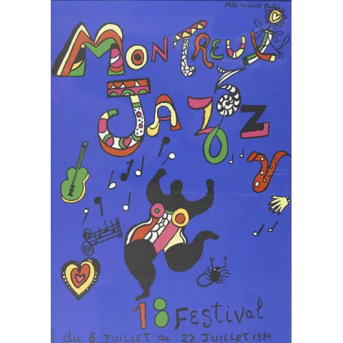 Niki de Saint Phalle — "Montreux Jazz 1984".