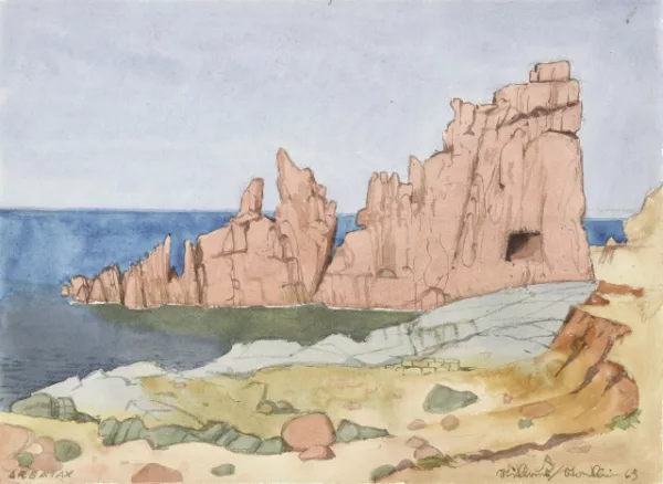 Niklaus Stoecklin — An der Küste von Arbatax auf Sardinien