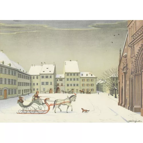 Niklaus Stoecklin — Münsterplatz in Basel.