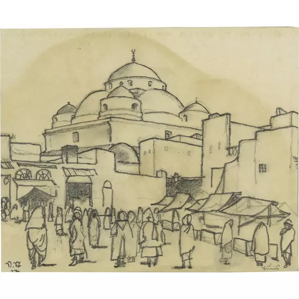 Niklaus Stoecklin — Sidi Mahrez Moschee in Tunis — Galerie Kornfeld