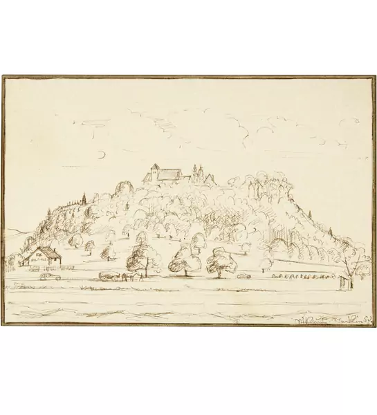 Niklaus Stoecklin — Staufbergkirche bei Lenzburg. - Aare bei Schinznach — Galerie Kornfeld