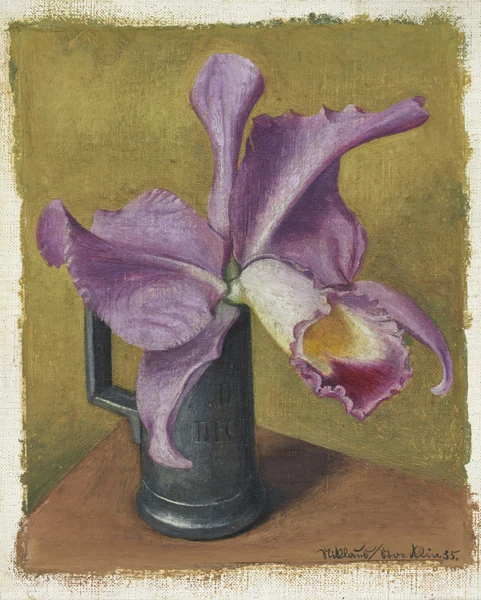Niklaus Stoecklin — Orchideen in Zinnkrug, 1935