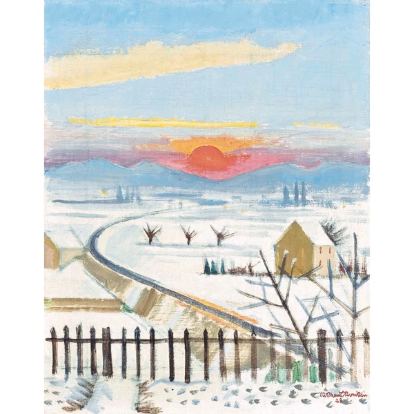 Niklaus Stoecklin — ERSTER SCHNEE, HERBST, 1928 FIRST SNOW, AUTUMN, 1928