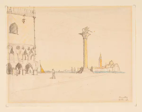 Markusplatz von Venedig. 1920