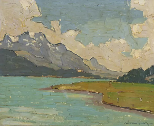 Octave MATTHEY (1888-1969), "Le vent de la Maloja", huile — DognyAuction