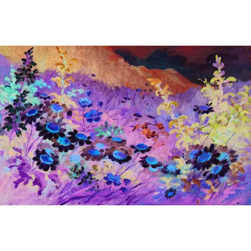 Olga Derendinger-Roux — Sommerliche Blumenwiese.