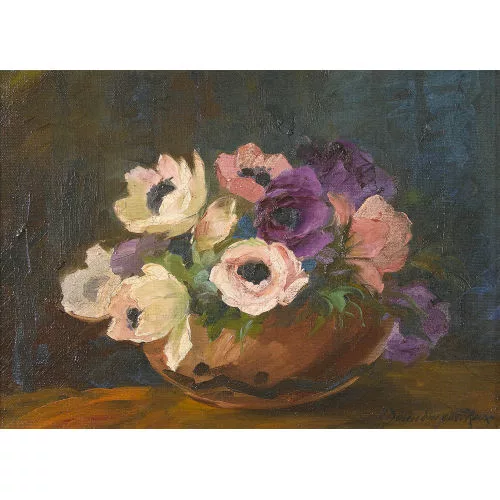 Olga Derendinger-Roux — Stillleben mit Anemonen.