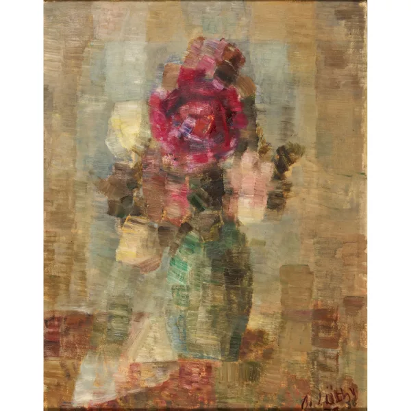 Oscar Lüthy — Blumenstrauss in Vase.