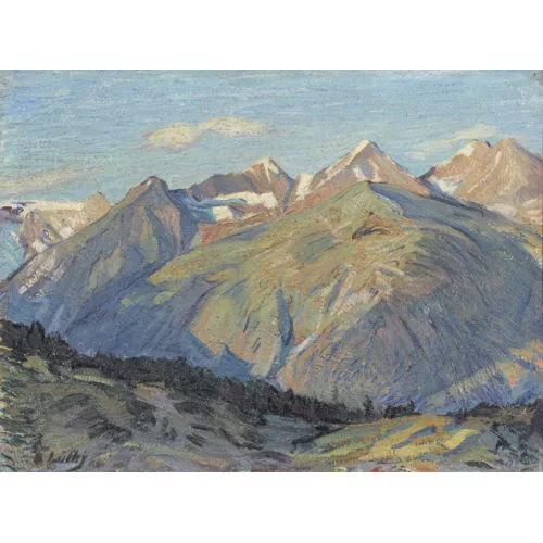 Oscar Lüthy — "Walliser Landschaft".