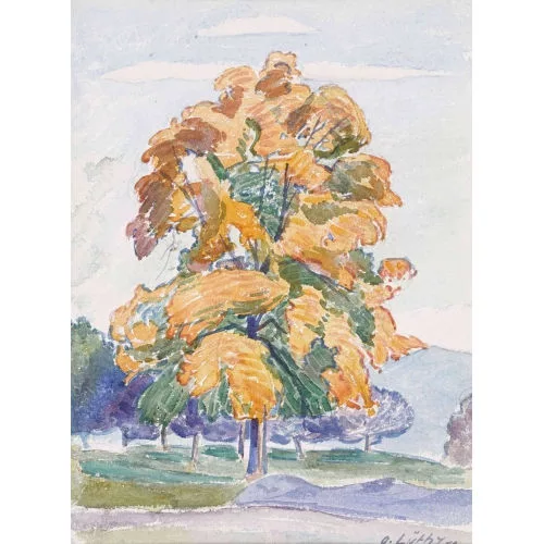 Oscar Lüthy — Herbstlicher Baum.