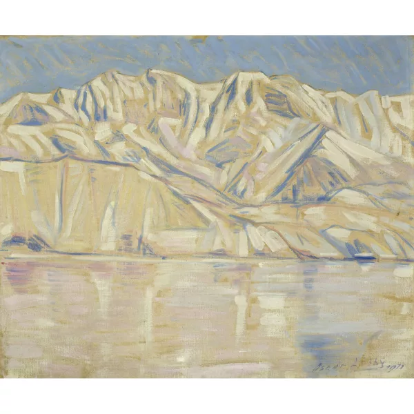 Oscar Lüthy — Seelandschaft mit Bergen