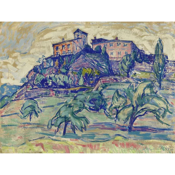 Oscar Lüthy — "Südliche Landschaft".
