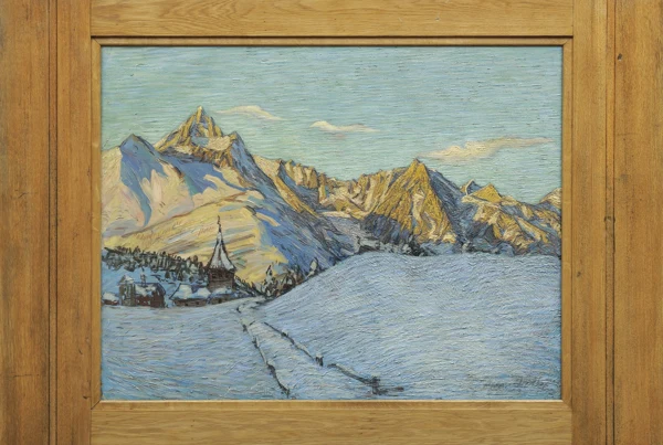 Oscar Lüthy — WINTERLANDSCHAFTWINTER LANDSCAPE