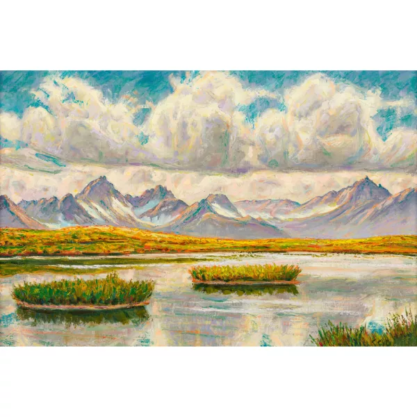 Oscar Nussio — "Lai Nair" (Bergsee in den Engadiner Alpen).