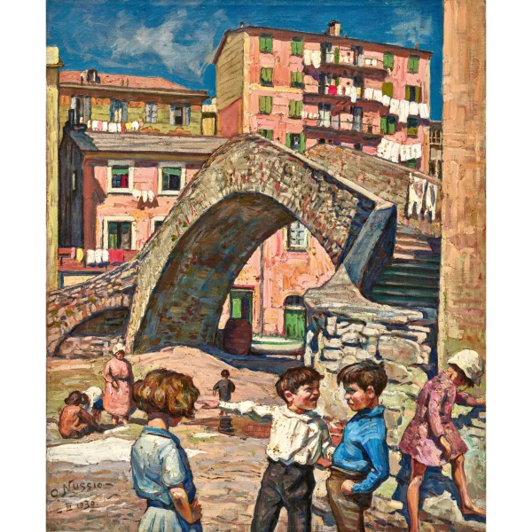 Oscar Nussio — "Altrömische Brücke von Bogliasco".