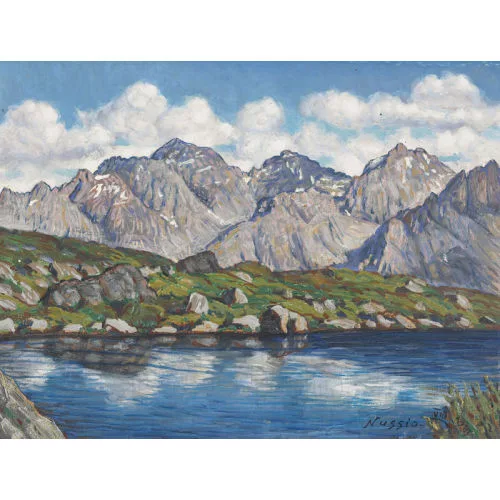 Oscar Nussio — "Seelein am Piz Cotschen".