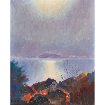 Bielersee im Mondschein