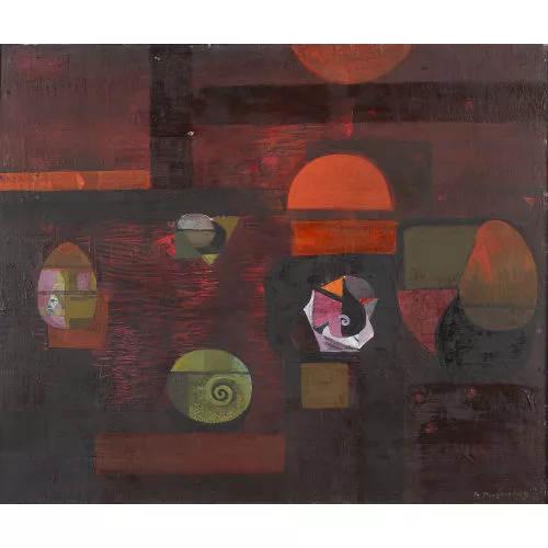 Oskar Dalvit — Abstrakte Komposition.