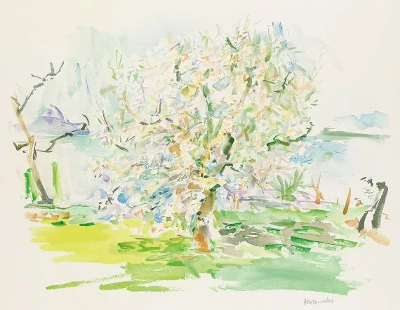 Oskar Kokoschka — Blühender Apfelbaum