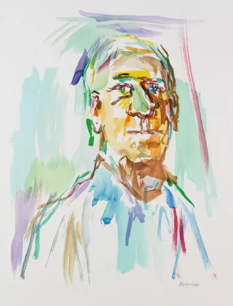Oskar Kokoschka — Selbstporträt