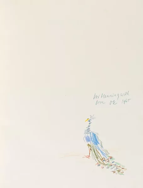 Oskar Kokoschka — Shakespeare, King Lear, mit Widmung und Zeichnung