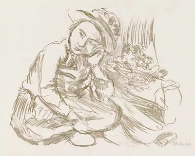 Oskar Kokoschka — Trudl mit Strohhut