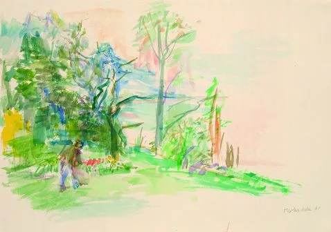 Oskar Kokoschka — Landschaft mit Figur
