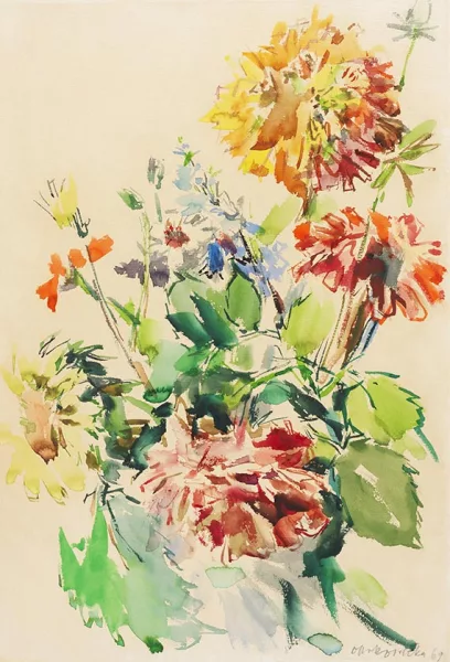 Oskar Kokoschka — Blumenstillleben