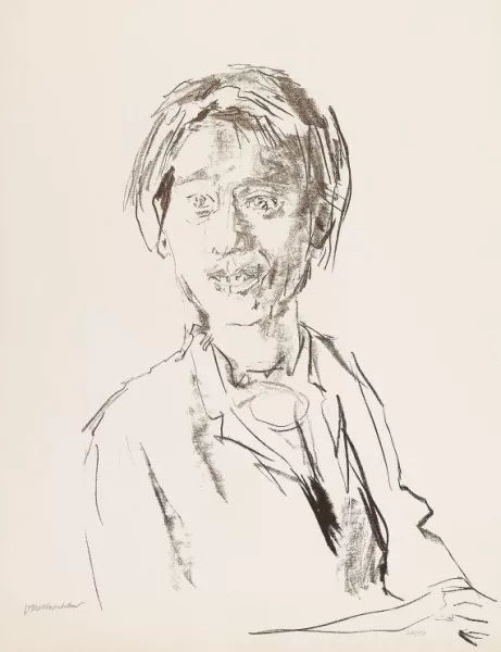 Oskar Kokoschka — 2 Bll.: Monique II. Eva warnt Glahn