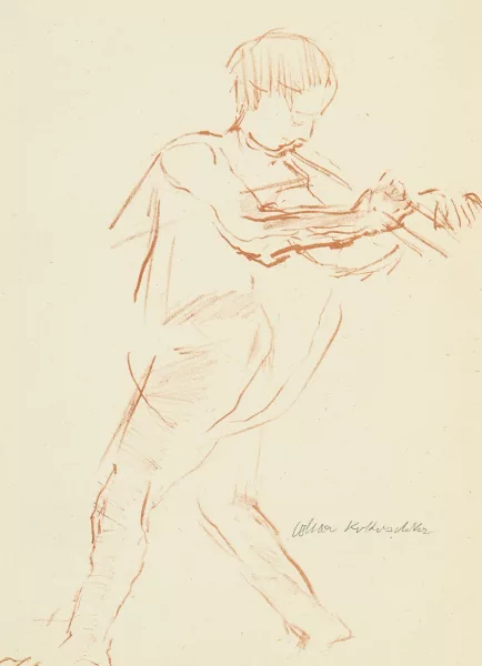 Oskar Kokoschka — Joueur de flute
