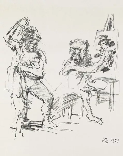 Oskar Kokoschka — 2 Bll.: The Action Painter. Ruth V